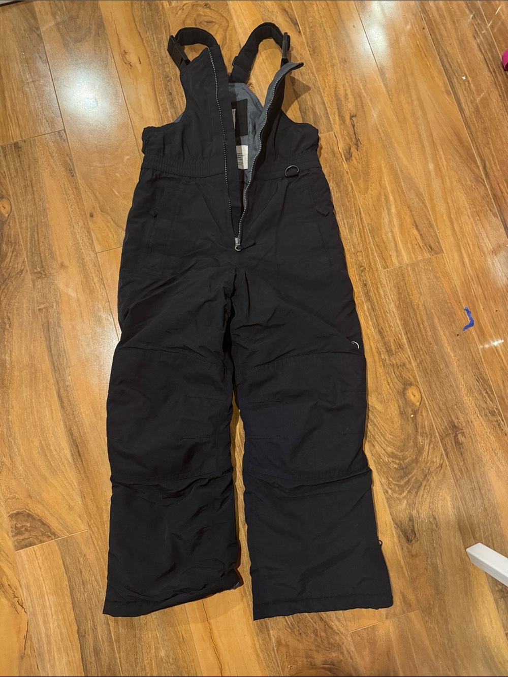 Lands' End Black Kids Snow Overalls